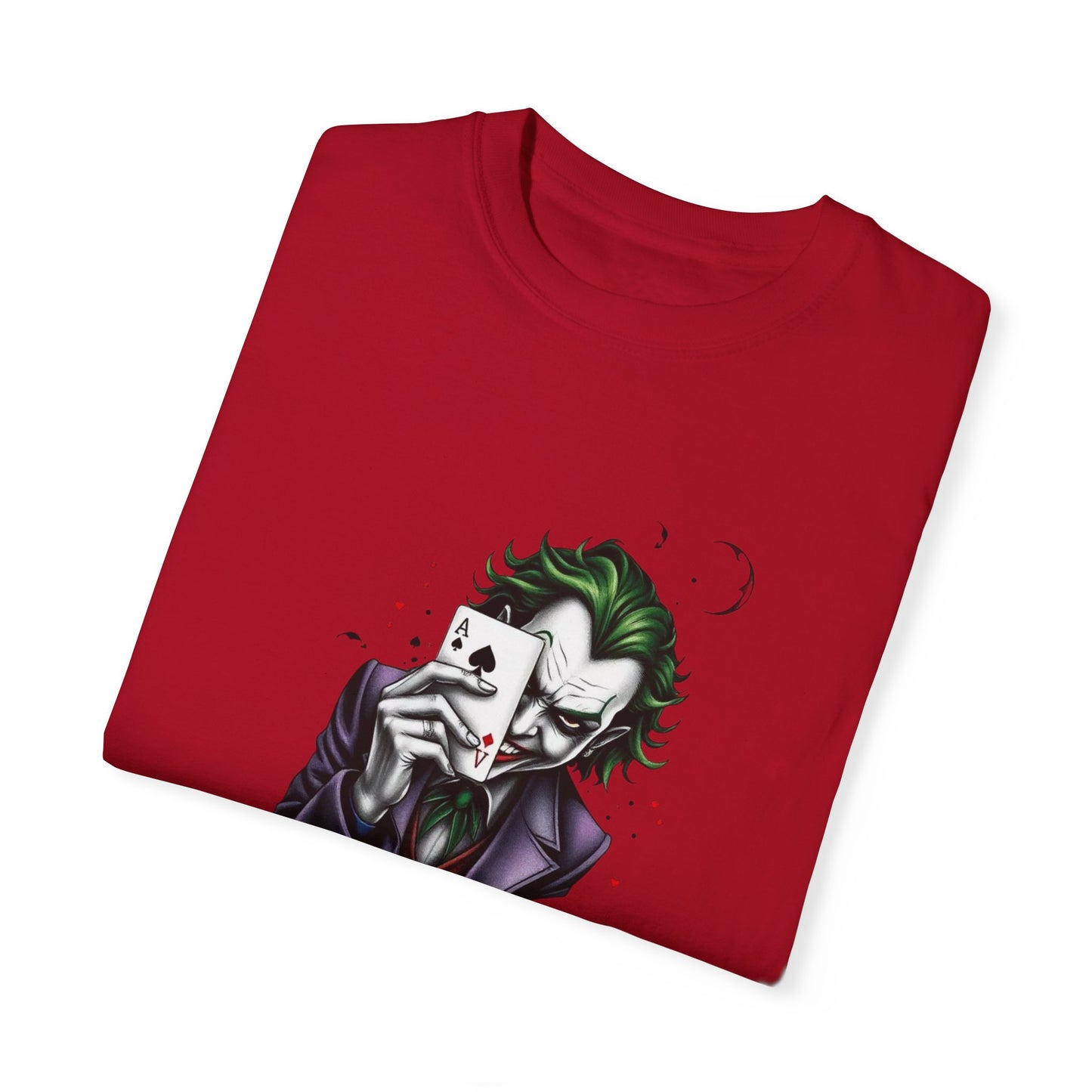 "Joker T-Shirt – Bold Graphic Tee for DC Comics & Supervillain Fans"