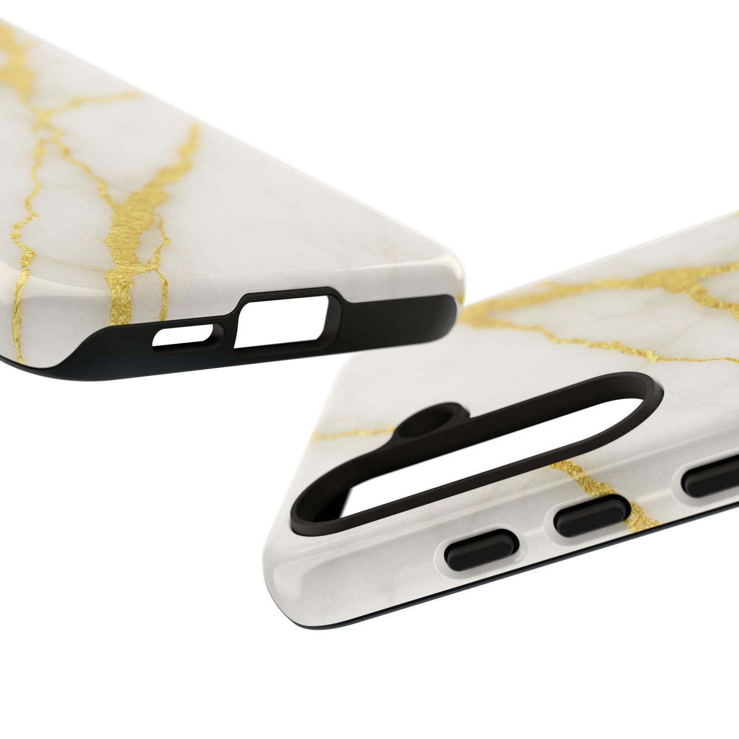 Luxury Marble Phone Case with Gold Accents