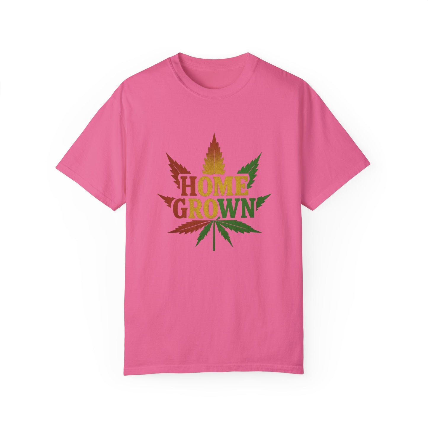 Home Grown Cannabis T-Shirt | Unisex Garment-Dyed Tee for Music Festivals & Relaxed Days