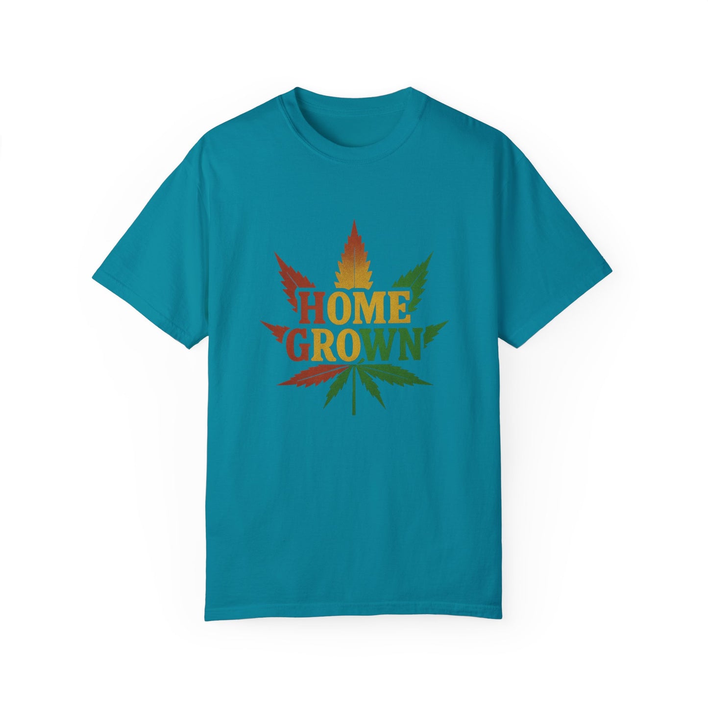 Home Grown Cannabis T-Shirt | Unisex Garment-Dyed Tee for Music Festivals & Relaxed Days