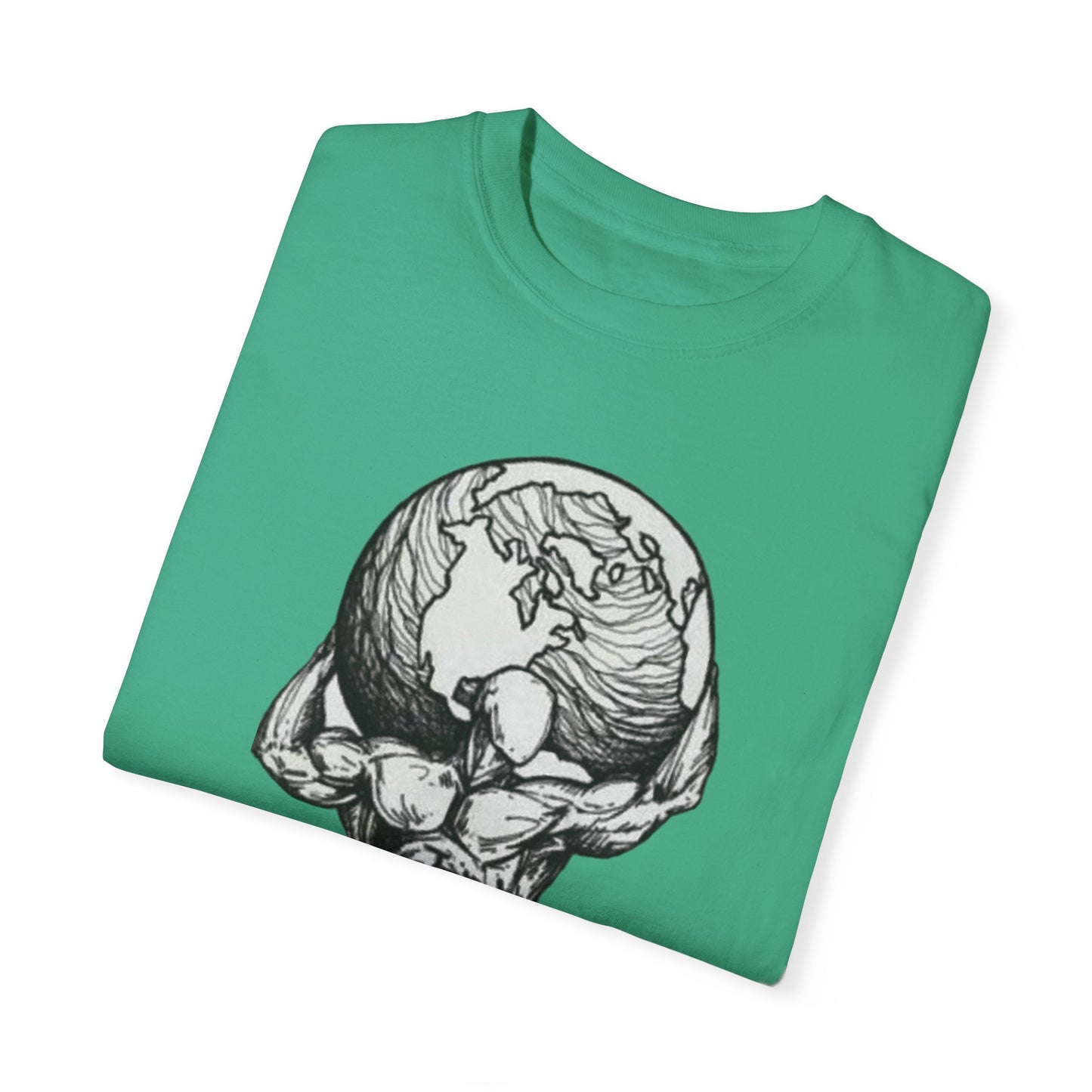 Atlas Earth Graphic Unisex T-Shirt - Comfortable Casual Wear for Nature Lovers