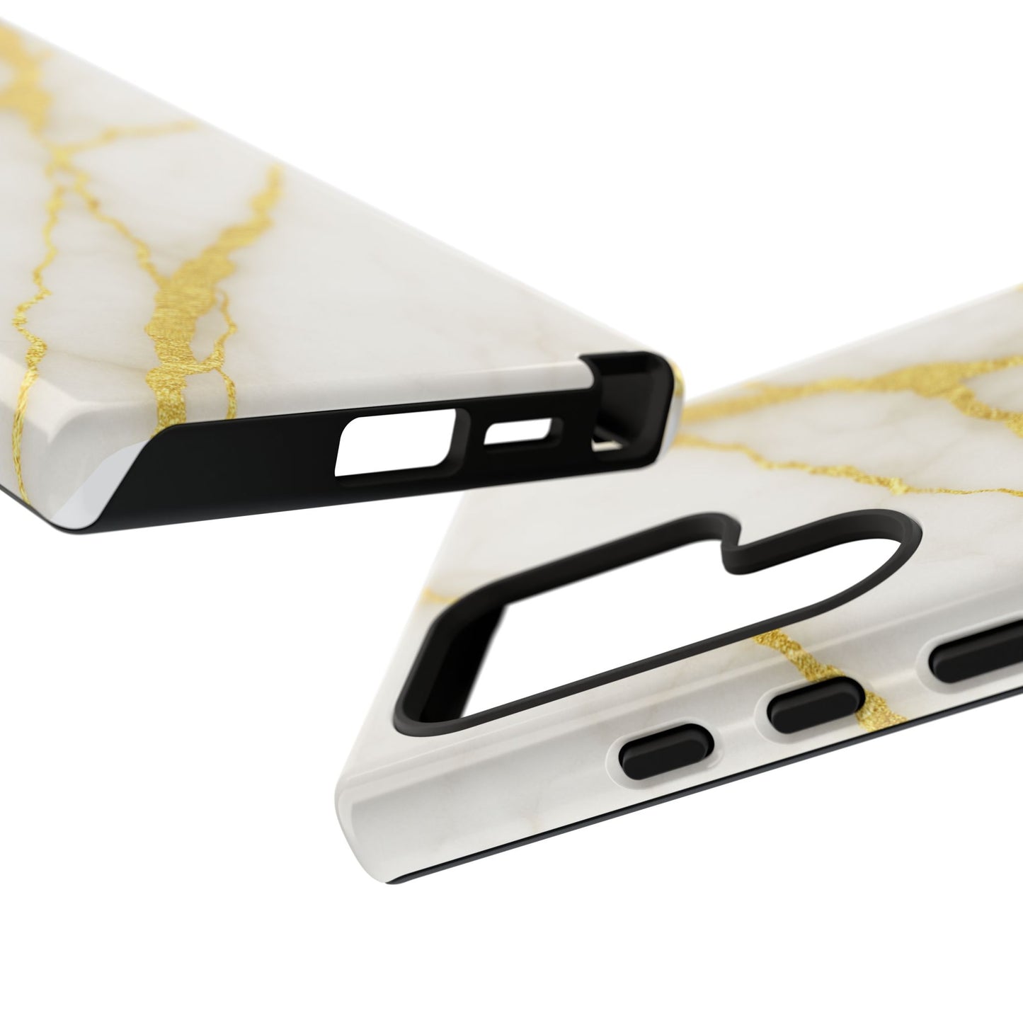 Luxury Marble Phone Case with Gold Accents