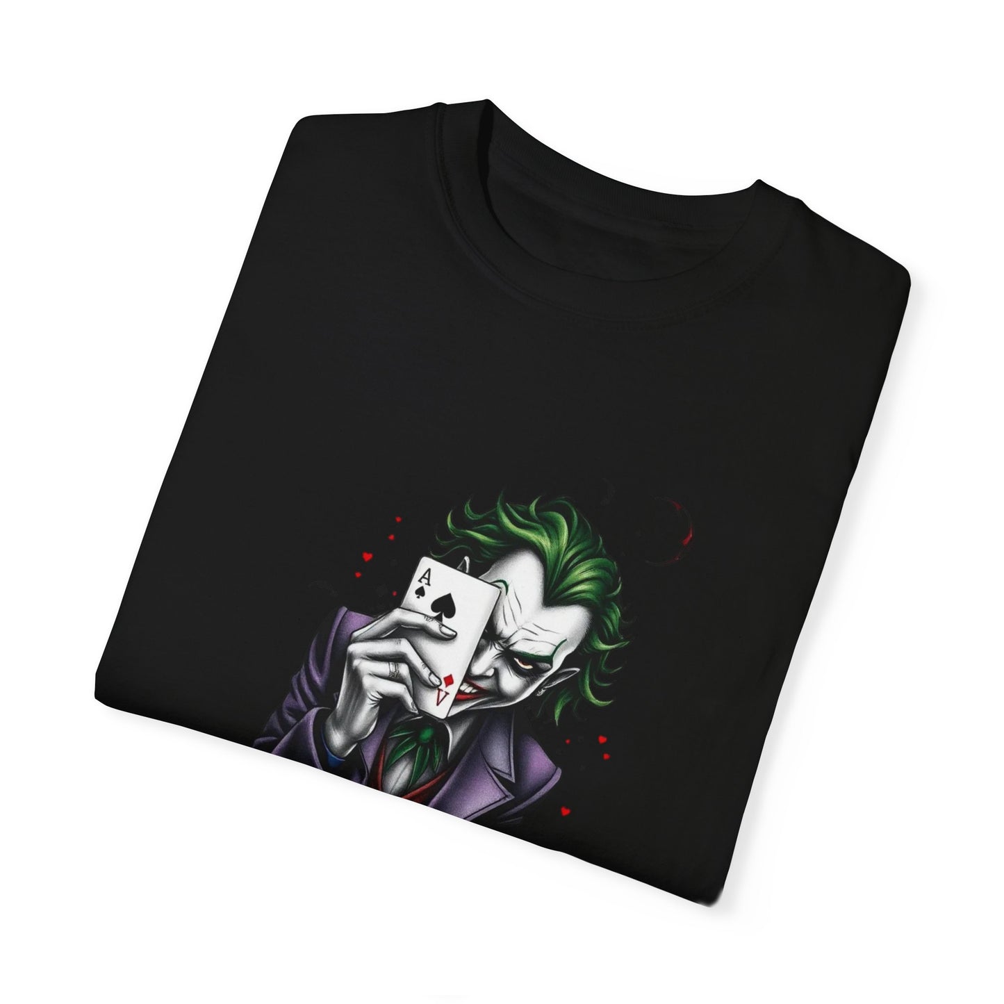 "Joker T-Shirt – Bold Graphic Tee for DC Comics & Supervillain Fans"