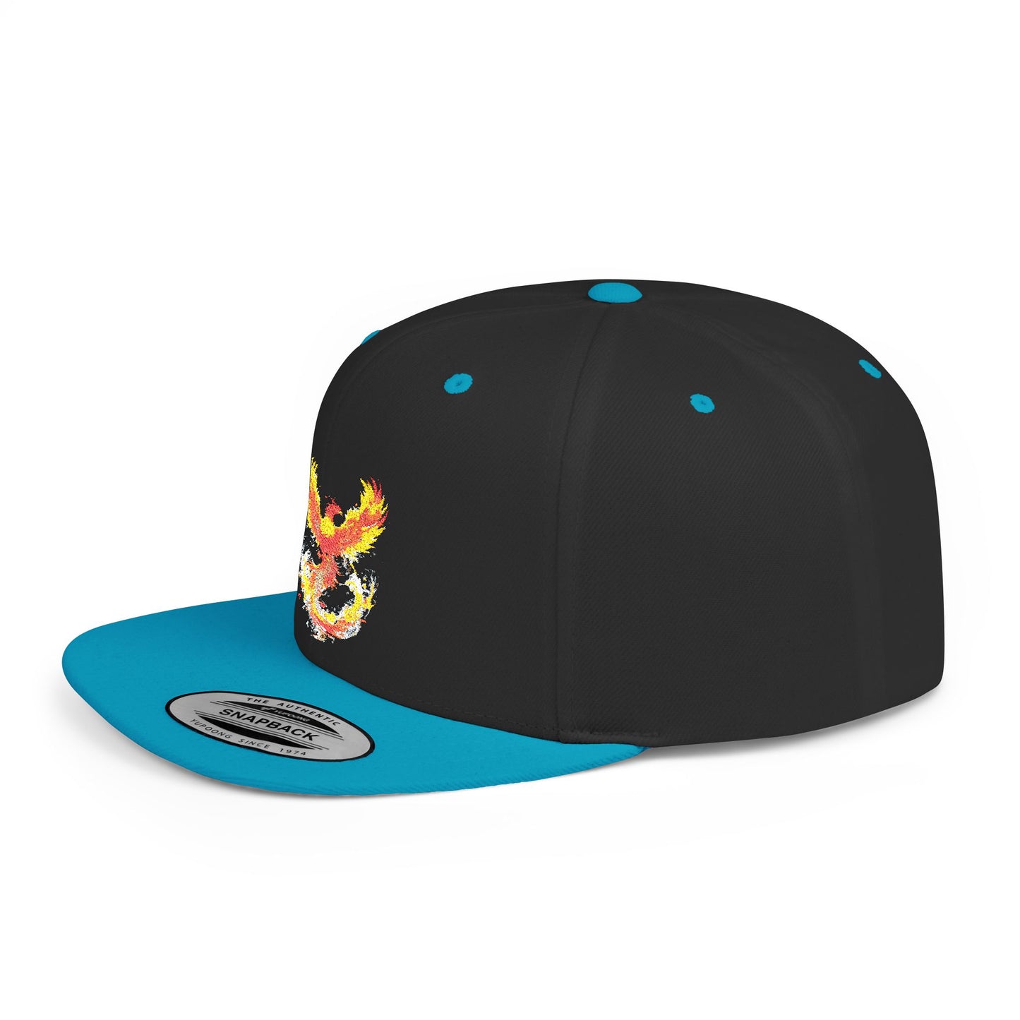 Phoenix Fire Flat Bill Snapback Hat - Stylish & Bold Cap for Trendsetters