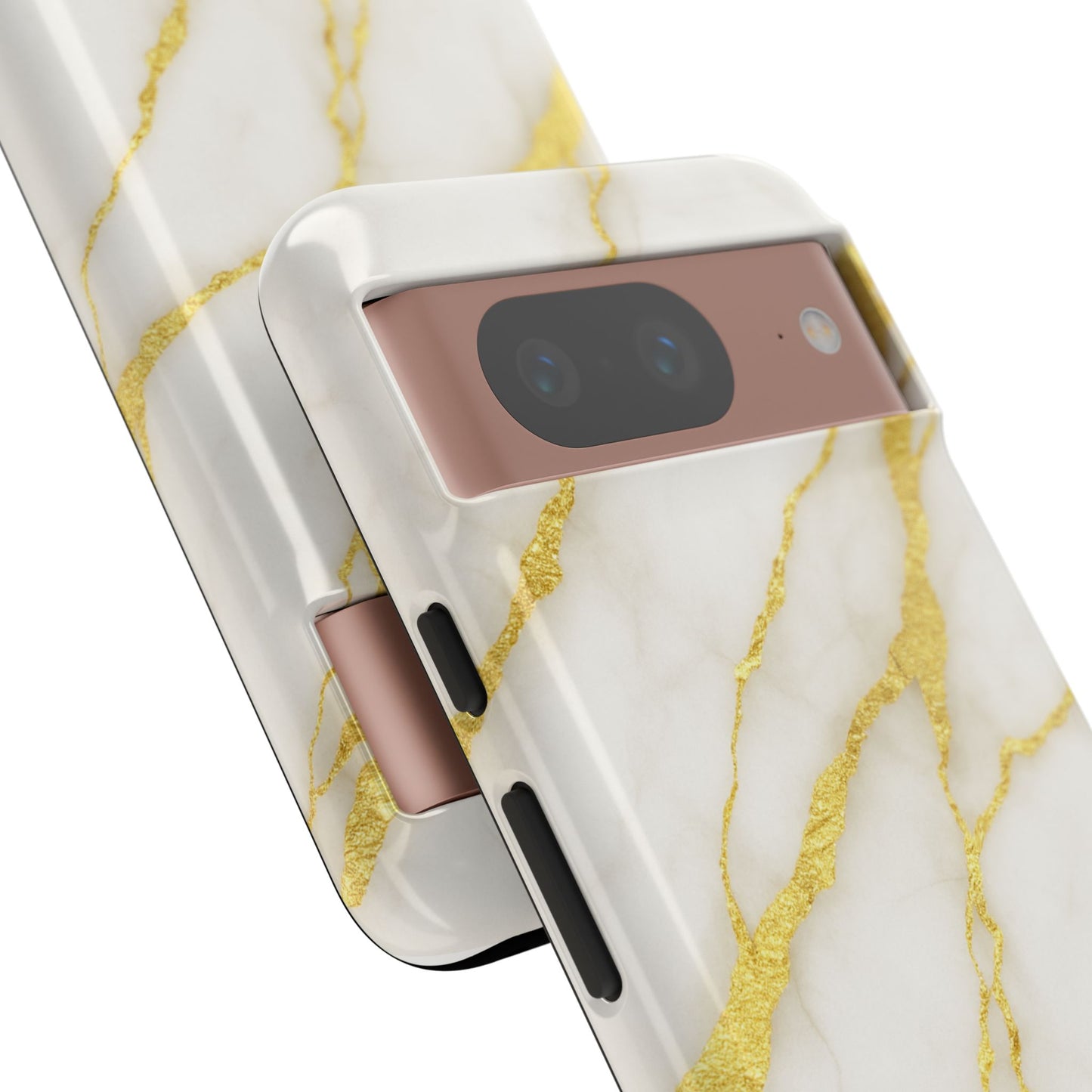 Luxury Marble Phone Case with Gold Accents