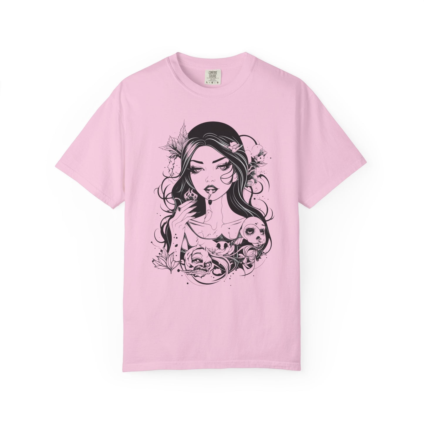 Edgy Graphic T-Shirt, Vintage Style, Boho Chic Art, Unique Gift for Her, Festival Fashion, Summer Vibes, Casual Wear