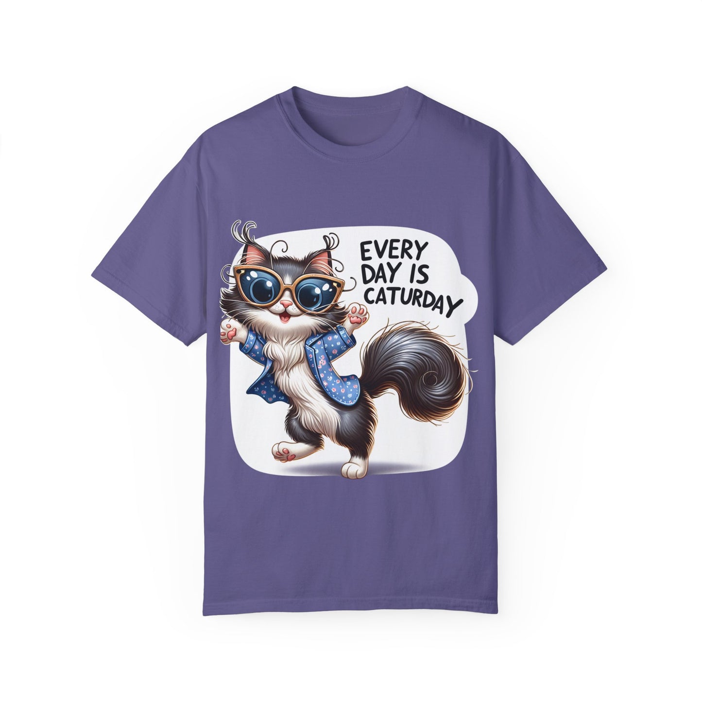 Cute Cat Graphic T-Shirt - 'Every Day is Caturday' Unisex Tee