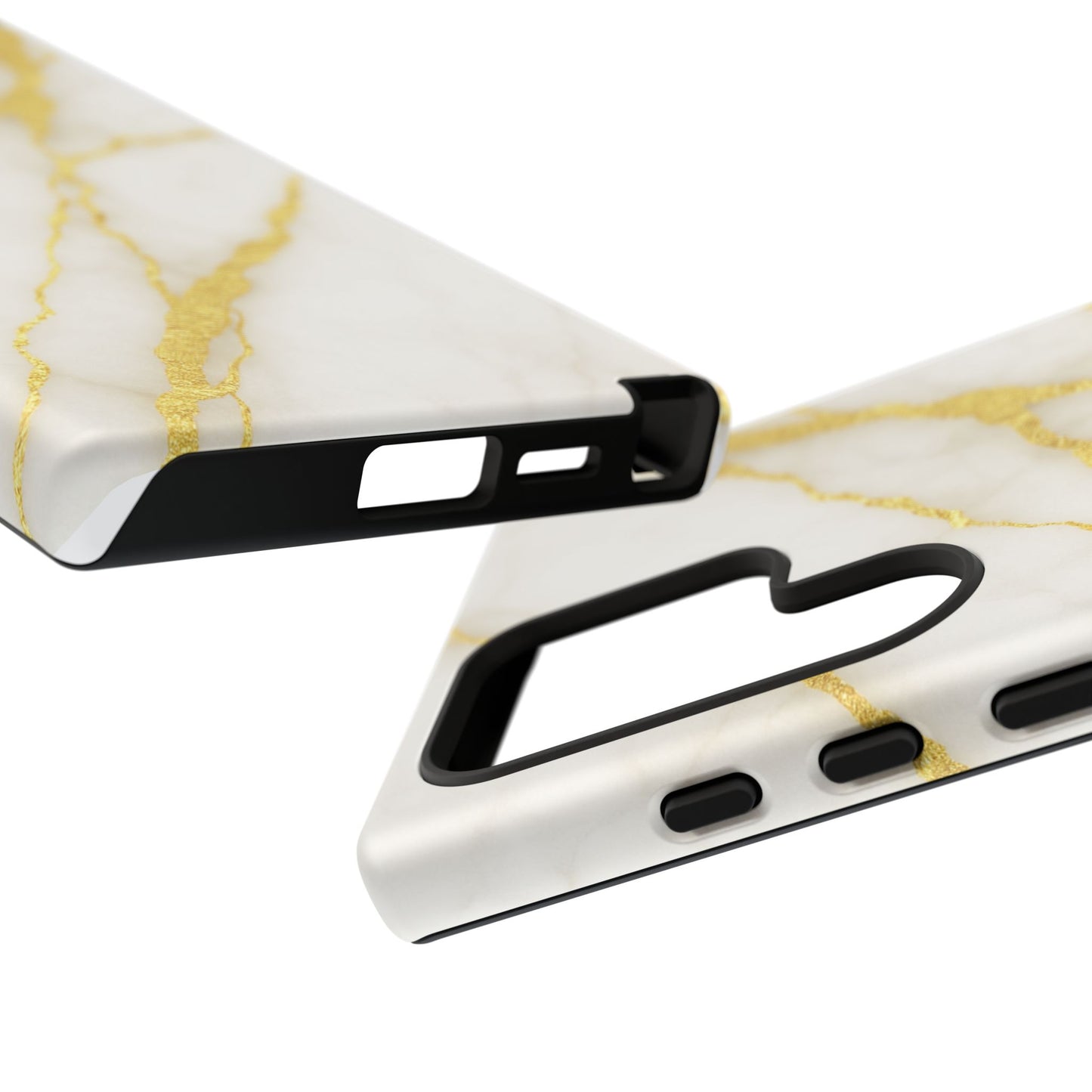 Luxury Marble Phone Case with Gold Accents