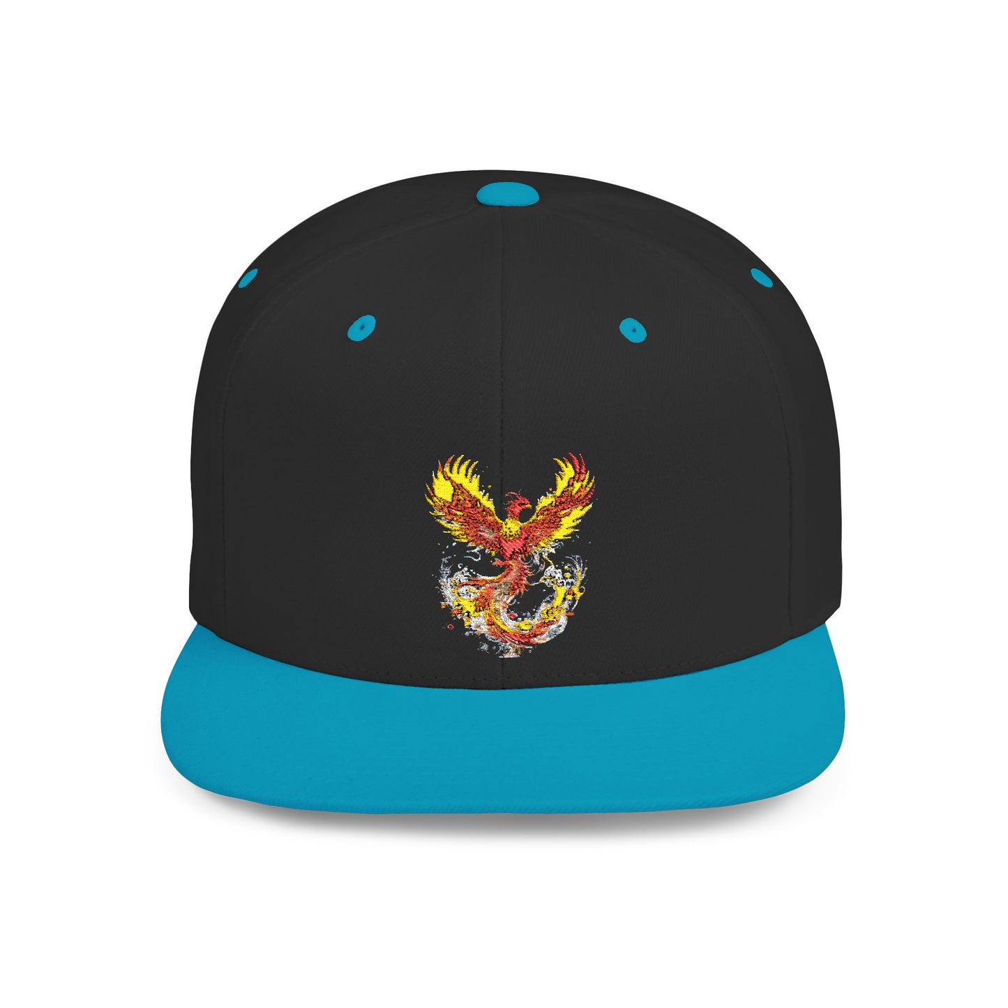 Phoenix Fire Flat Bill Snapback Hat - Stylish & Bold Cap for Trendsetters