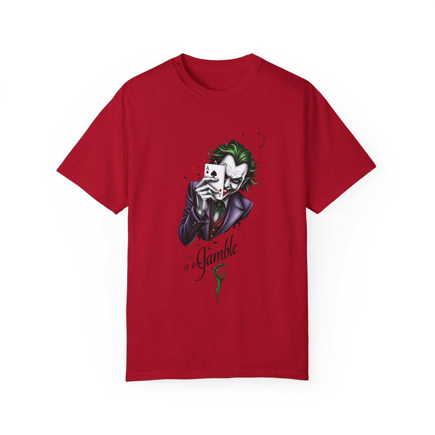 "Joker T-Shirt – Bold Graphic Tee for DC Comics & Supervillain Fans"