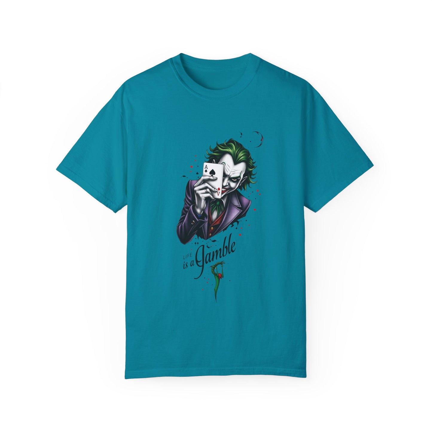 "Joker T-Shirt – Bold Graphic Tee for DC Comics & Supervillain Fans"
