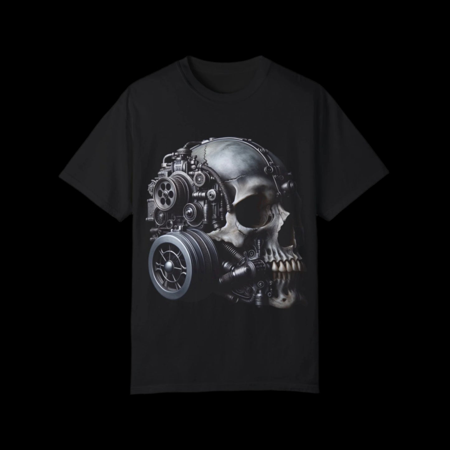 skull with gas mask