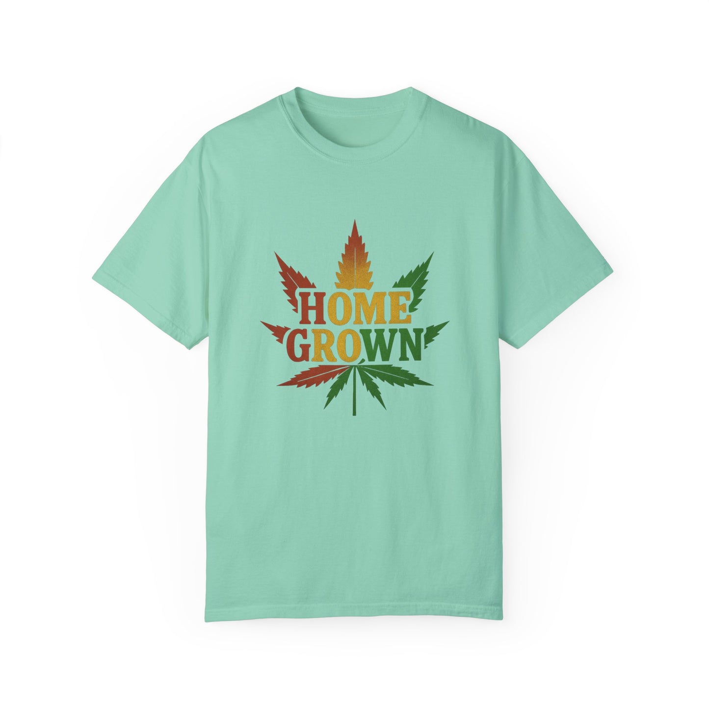 Home Grown Cannabis T-Shirt | Unisex Garment-Dyed Tee for Music Festivals & Relaxed Days