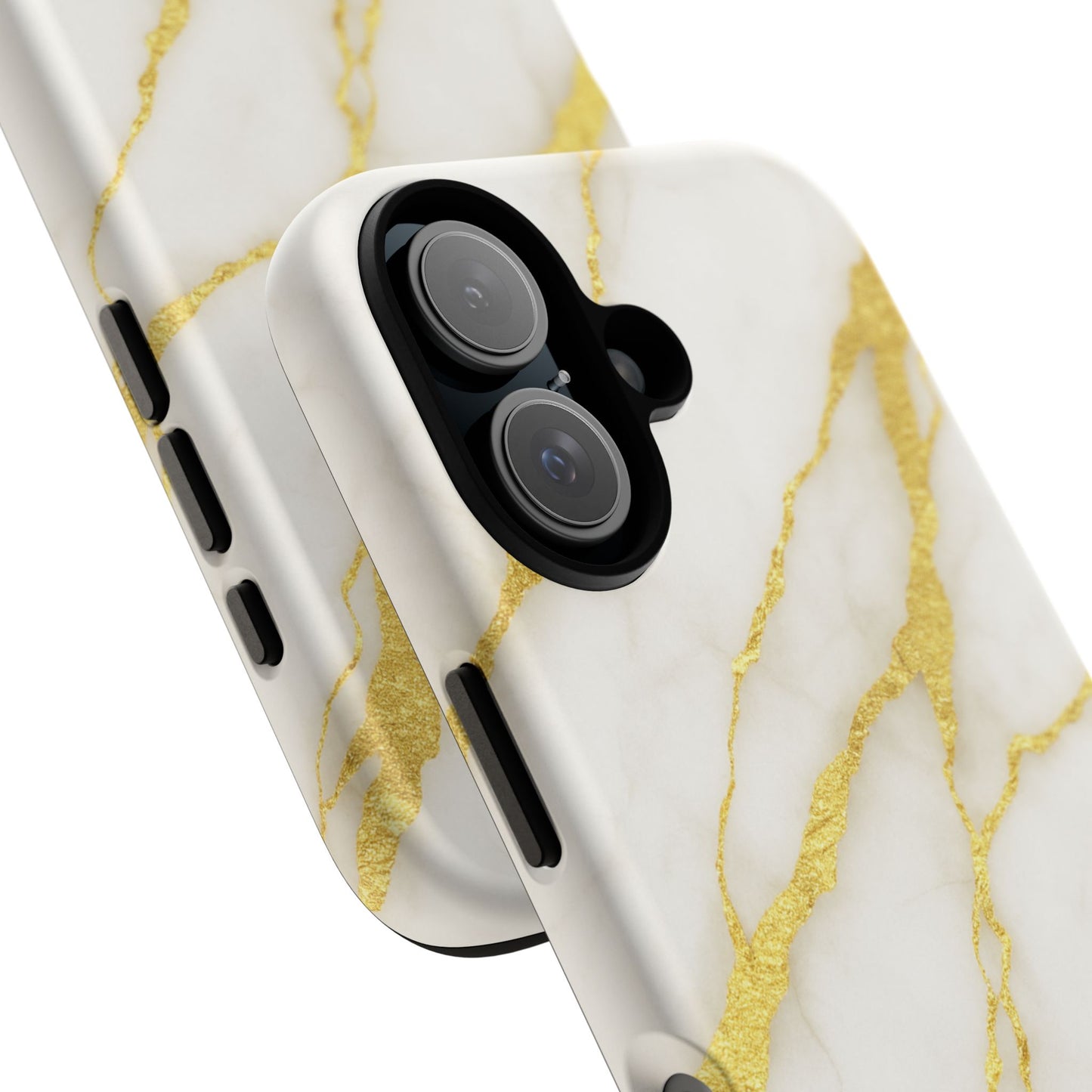 Luxury Marble Phone Case with Gold Accents