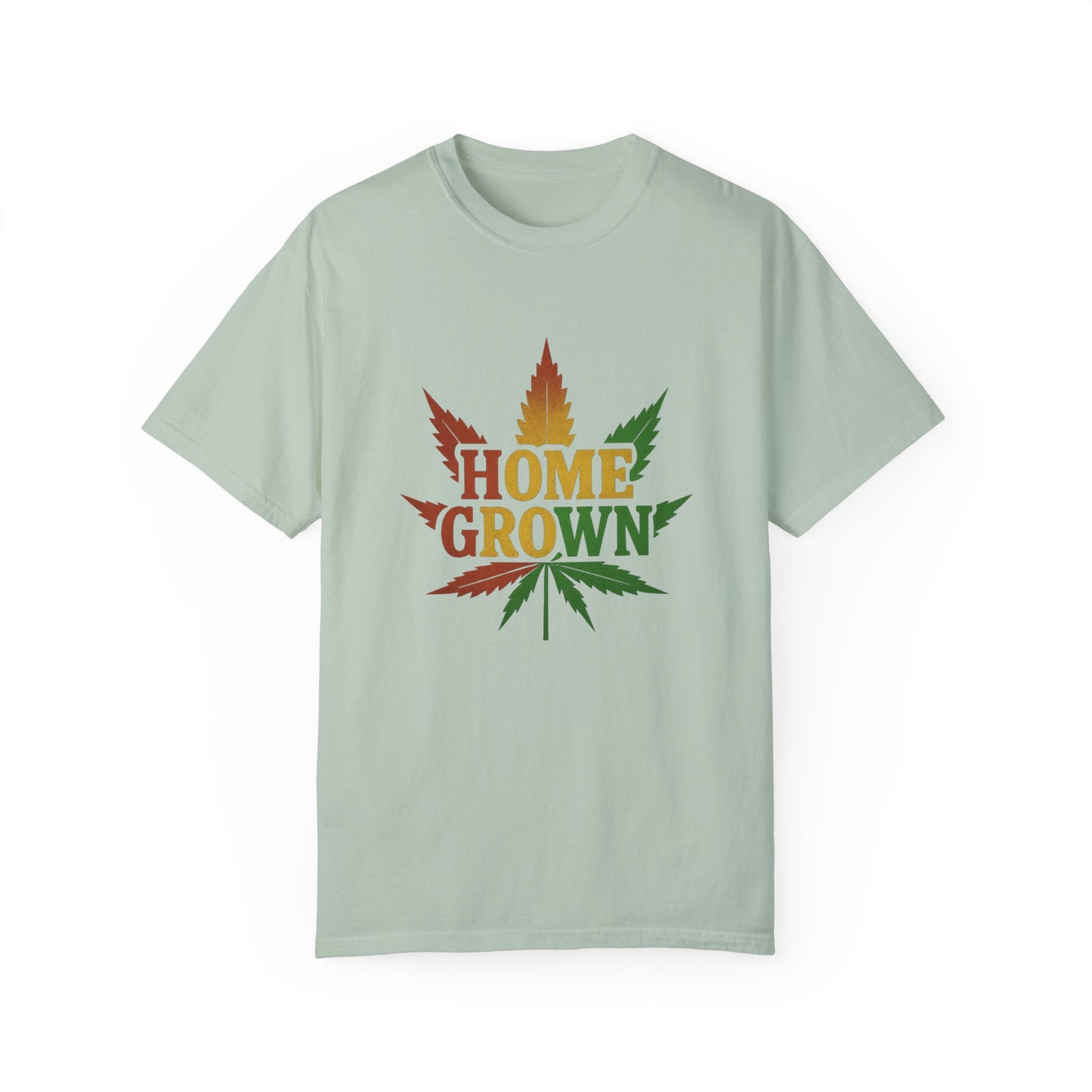Home Grown Cannabis T-Shirt | Unisex Garment-Dyed Tee for Music Festivals & Relaxed Days