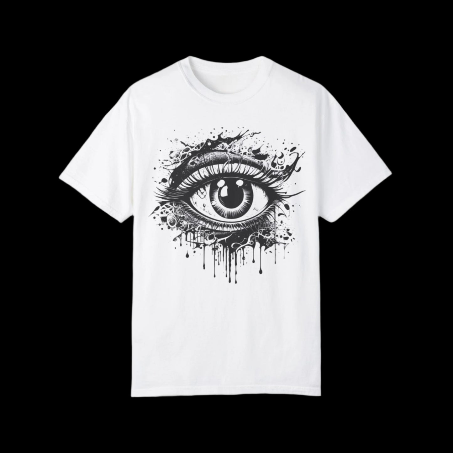 Eye-See-You Unisex Garment-Dyed T-Shirt - Artistic Graphic Tee for Creative Souls-eye