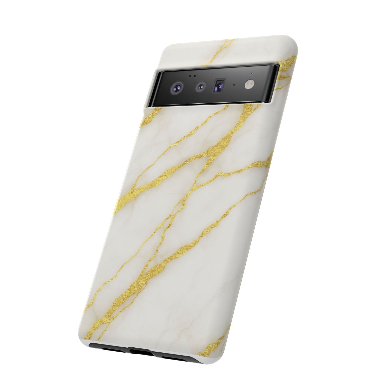 Luxury Marble Phone Case with Gold Accents