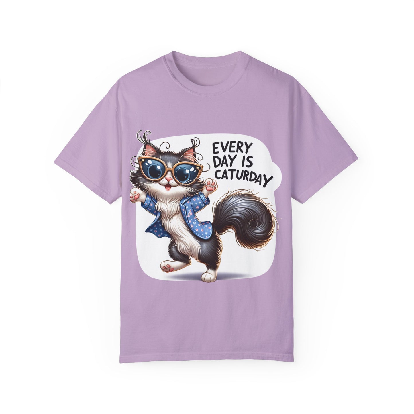 Cute Cat Graphic T-Shirt - 'Every Day is Caturday' Unisex Tee