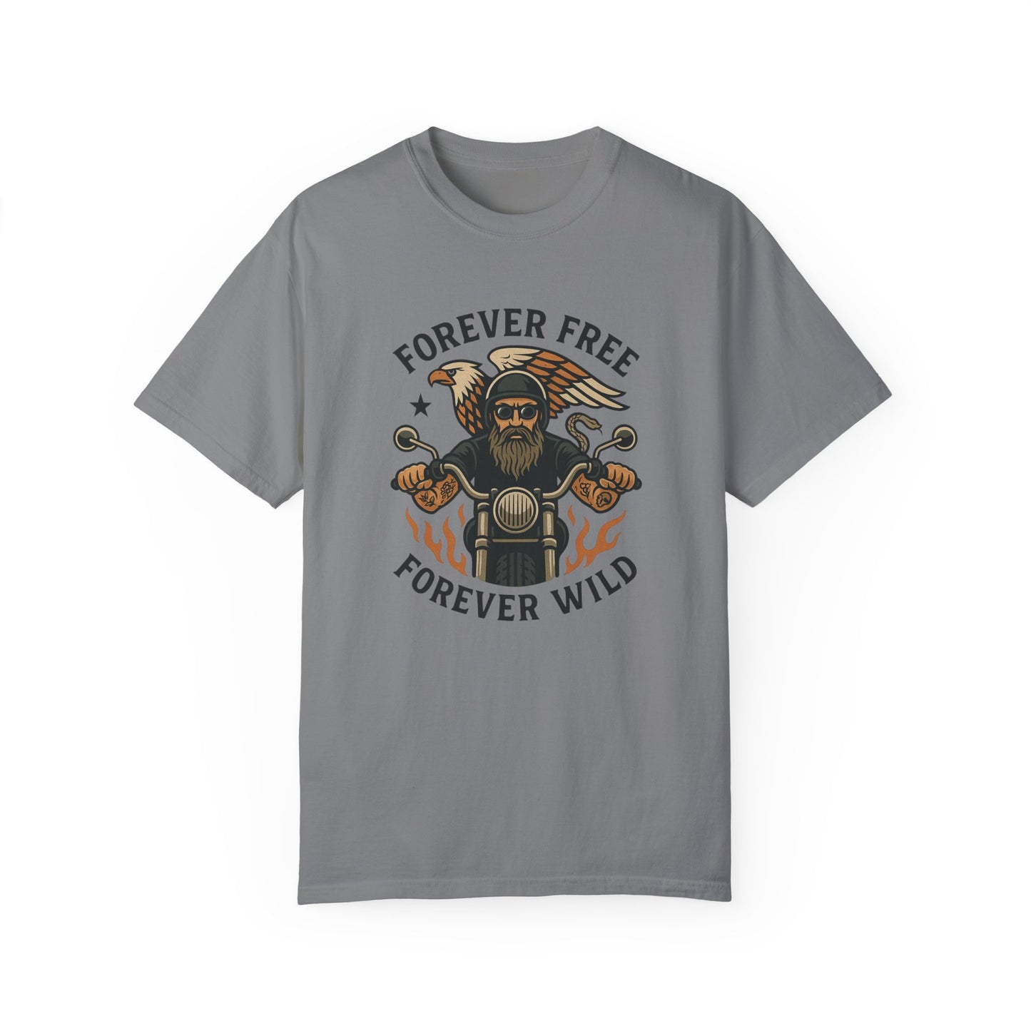 Forever Free Wild Unisex Garment-Dyed T-Shirt