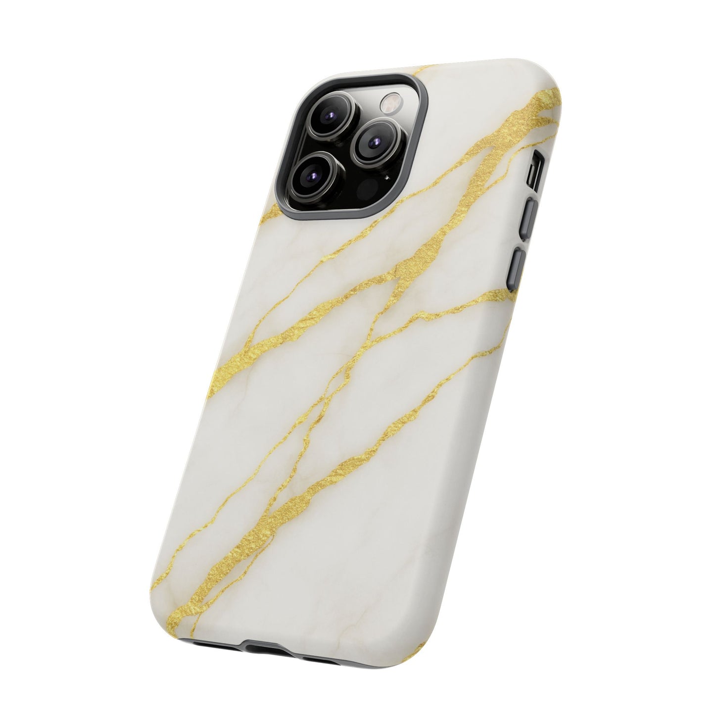 Luxury Marble Phone Case with Gold Accents