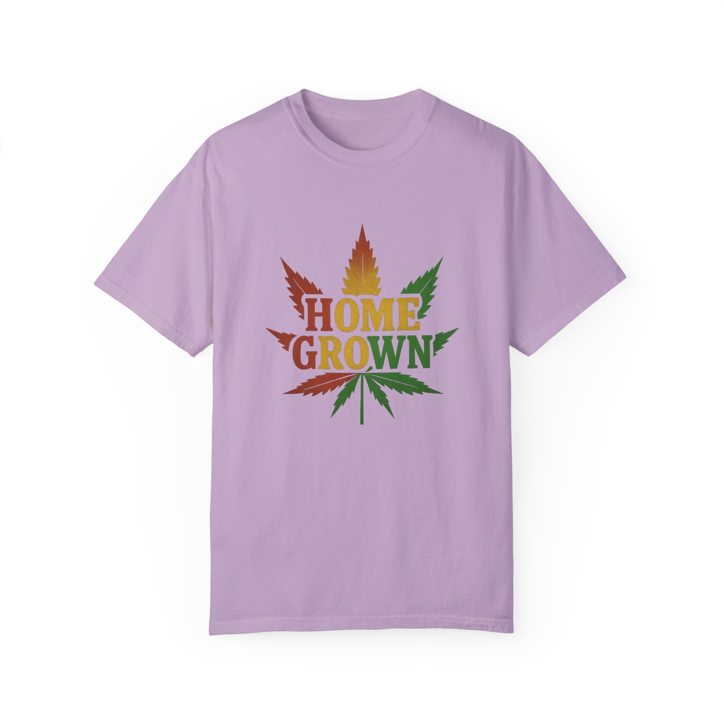 Home Grown Cannabis T-Shirt | Unisex Garment-Dyed Tee for Music Festivals & Relaxed Days