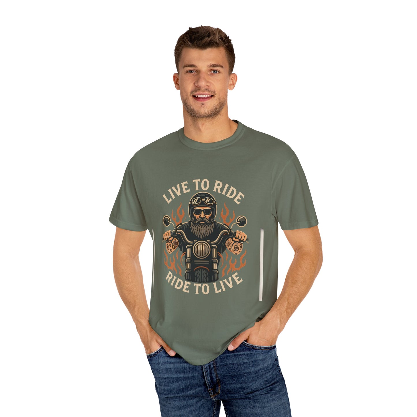 Live to Ride Graphic Unisex T-Shirt - Perfect for Bikers and Outdoors Enthusiasts