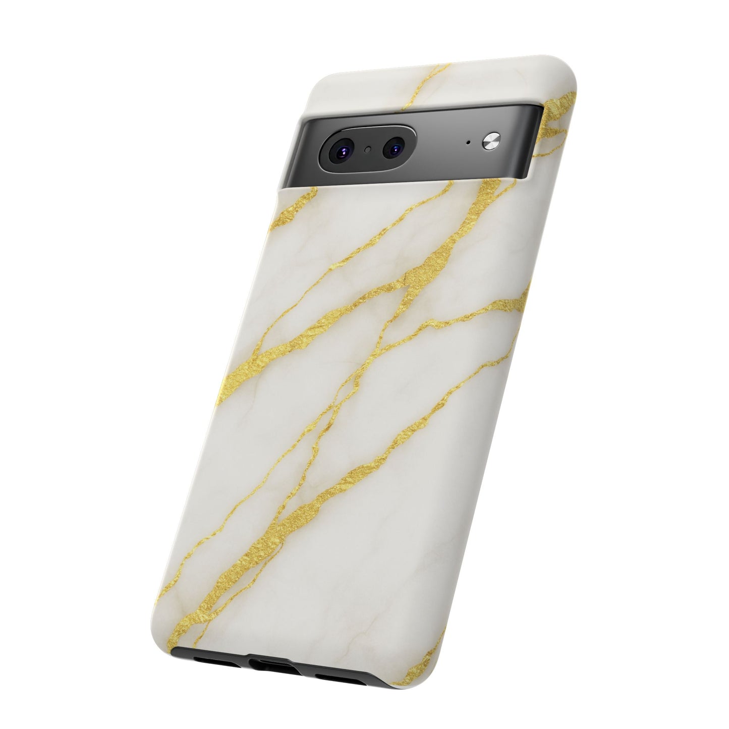 Luxury Marble Phone Case with Gold Accents