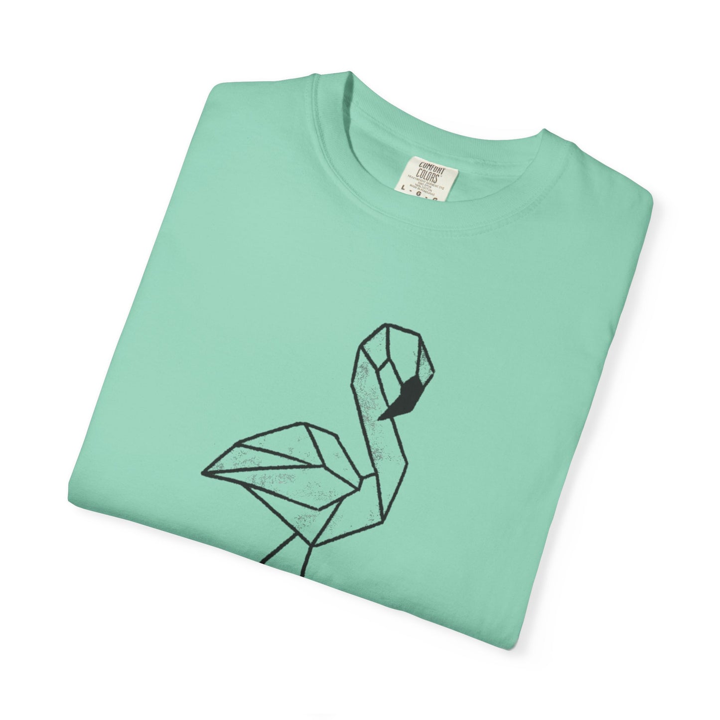 Flamingo Origami Unisex T-shirt