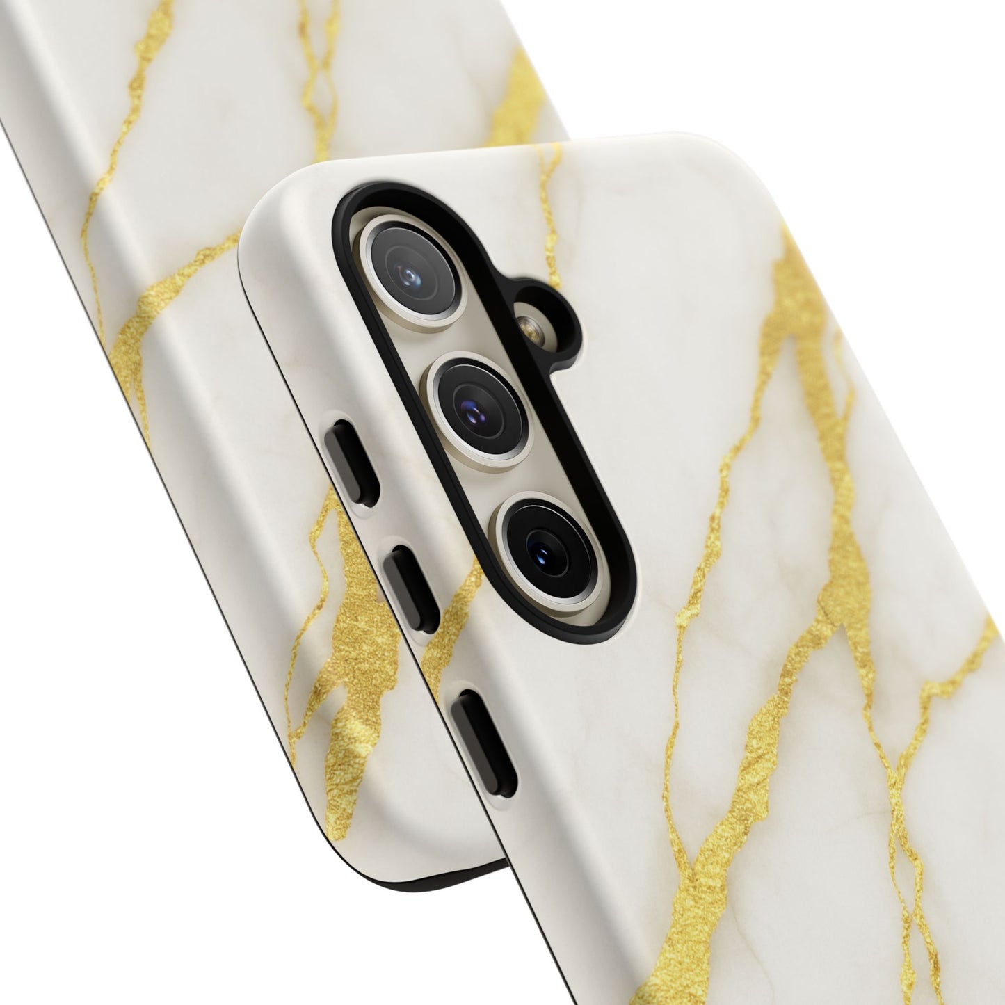 Luxury Marble Phone Case with Gold Accents