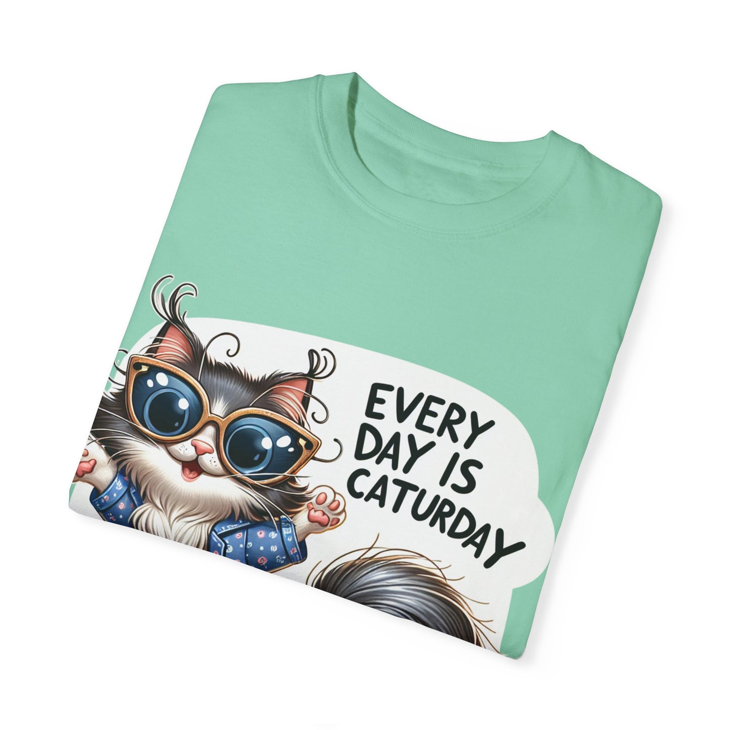 Cute Cat Graphic T-Shirt - 'Every Day is Caturday' Unisex Tee
