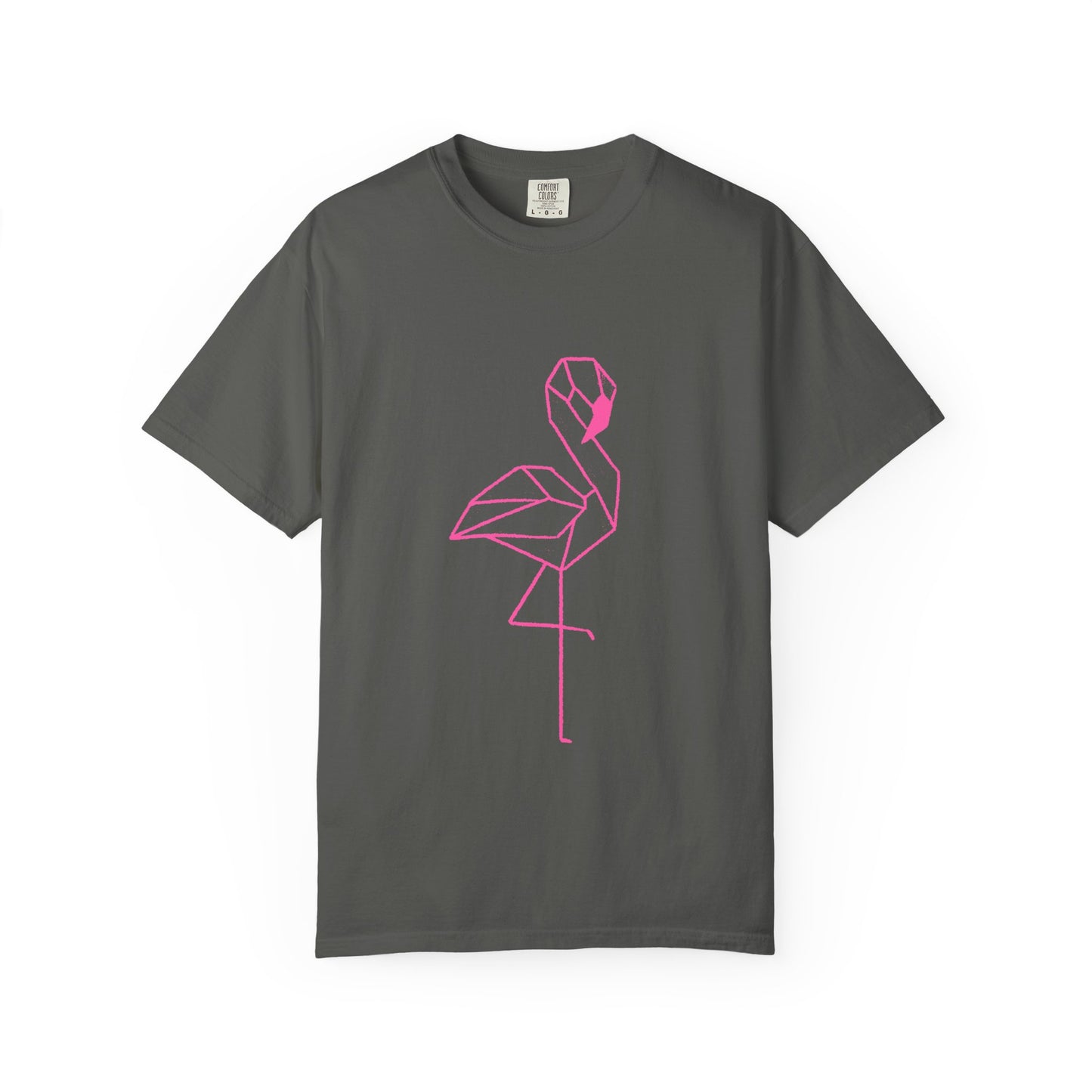 Geo Flamingo Unisex T-shirt | Summer Vibes Tee | Gift for Nature Lovers | Casual Wear for Every Occasion, Beach, Vacation, Friends Gathering