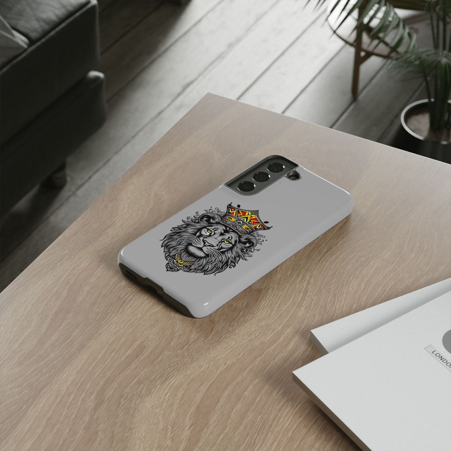 Lion King Phone Case - Tough Cases with Royal Crown Design