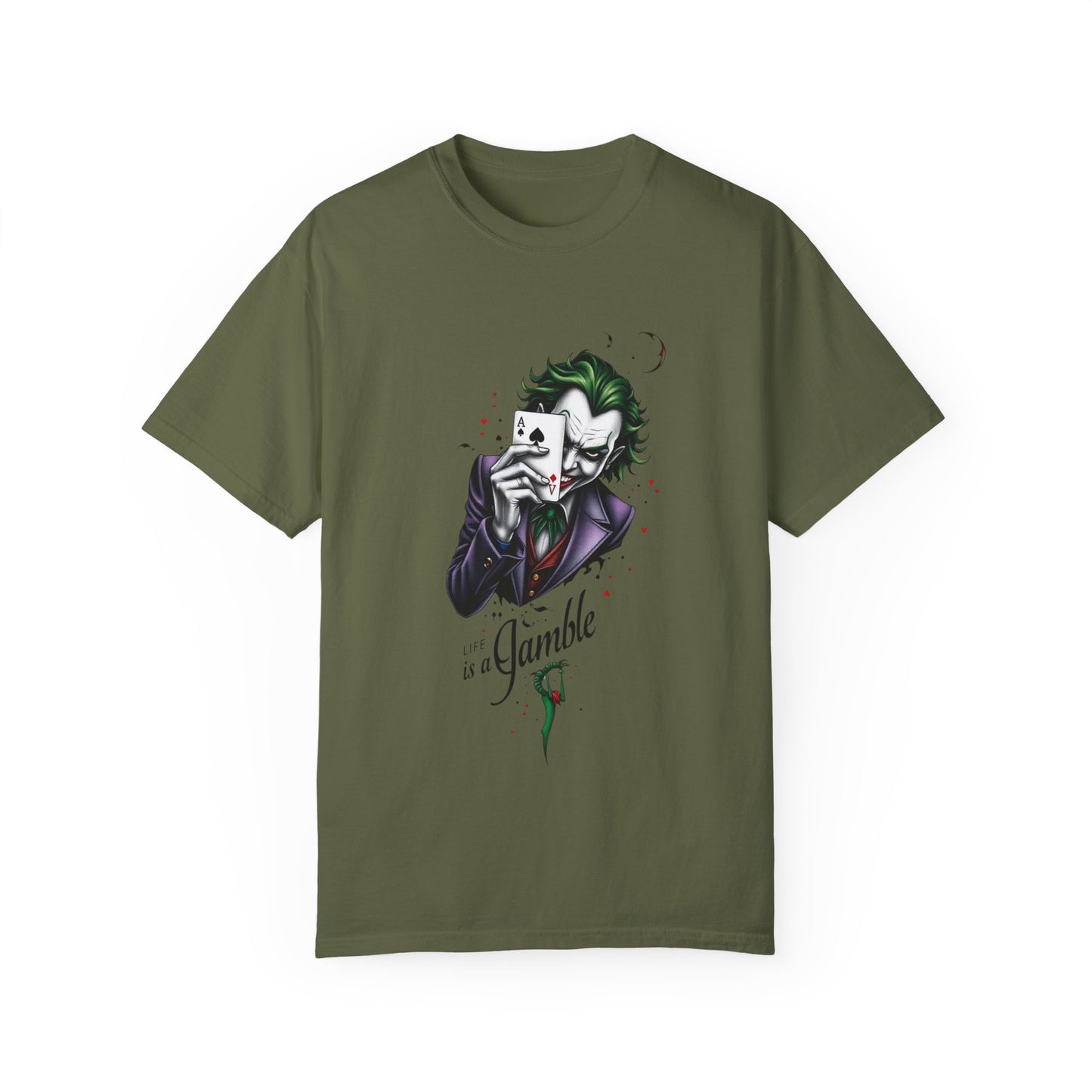 "Joker T-Shirt – Bold Graphic Tee for DC Comics & Supervillain Fans"