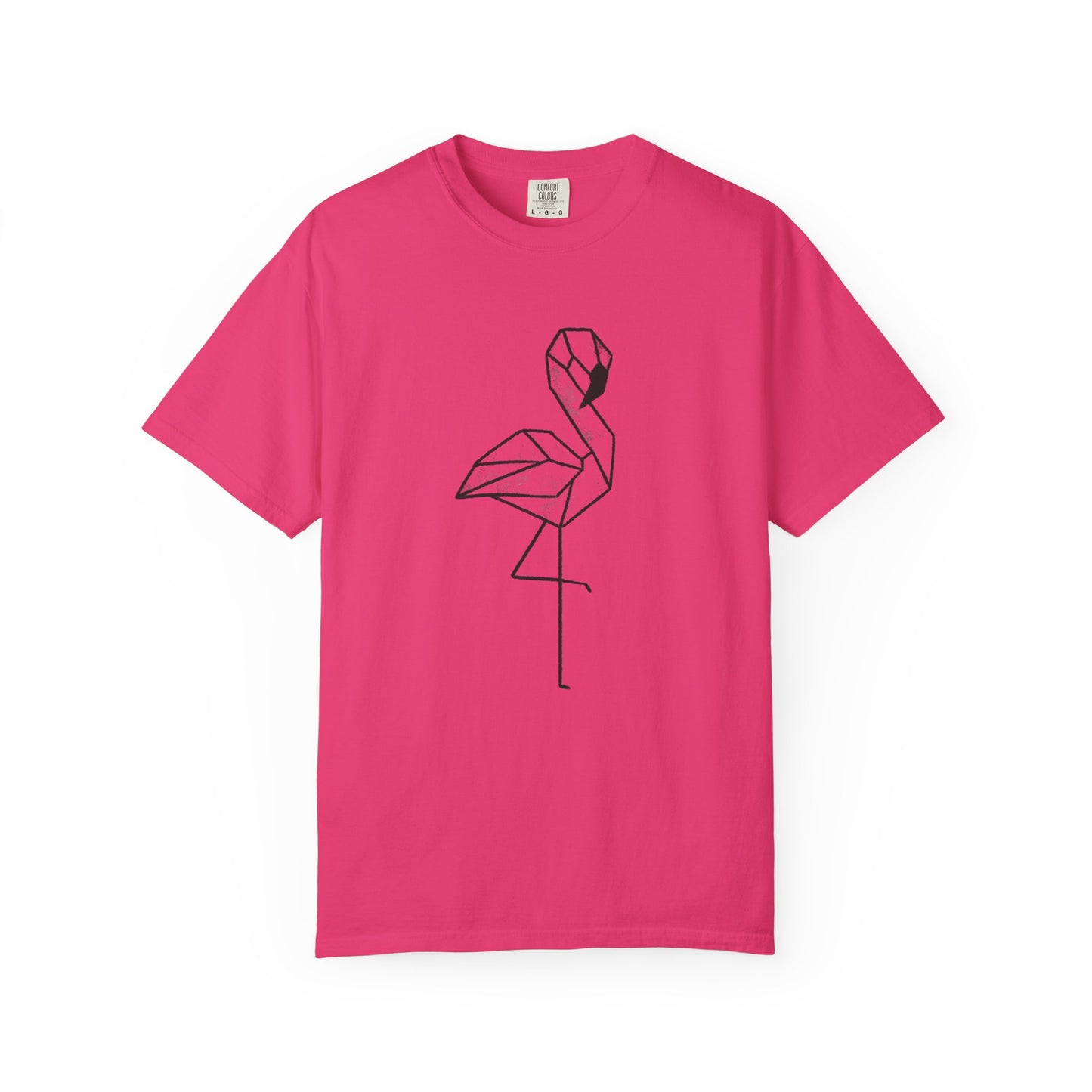 Flamingo Origami Unisex T-shirt