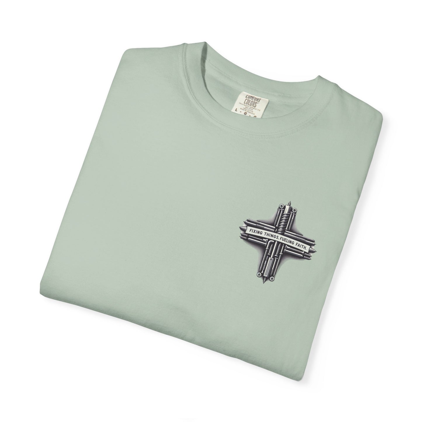 Faith-Inspired Unisex T-Shirt | Fixing Things Fueling Faith | Inspirational Gift for Believers | Casual Wear, Church Events, Everyday Style