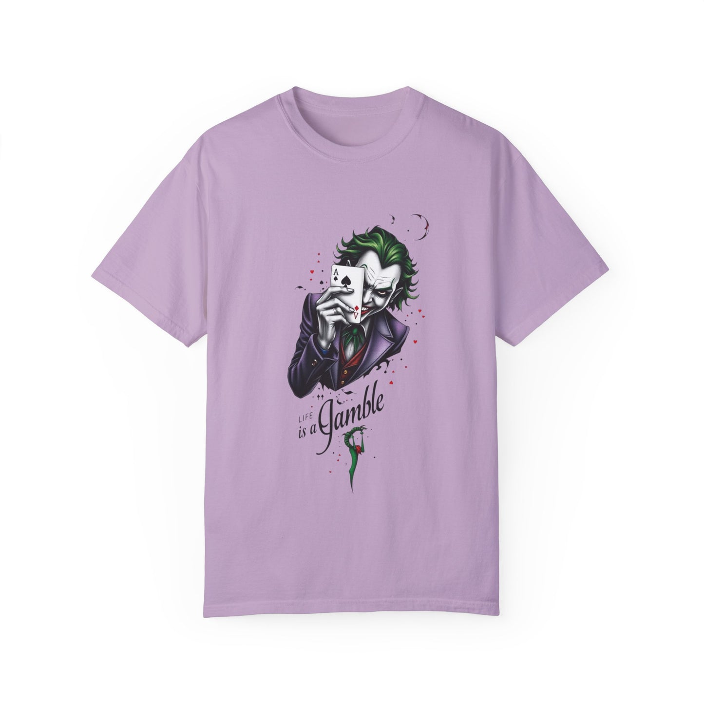 "Joker T-Shirt – Bold Graphic Tee for DC Comics & Supervillain Fans"