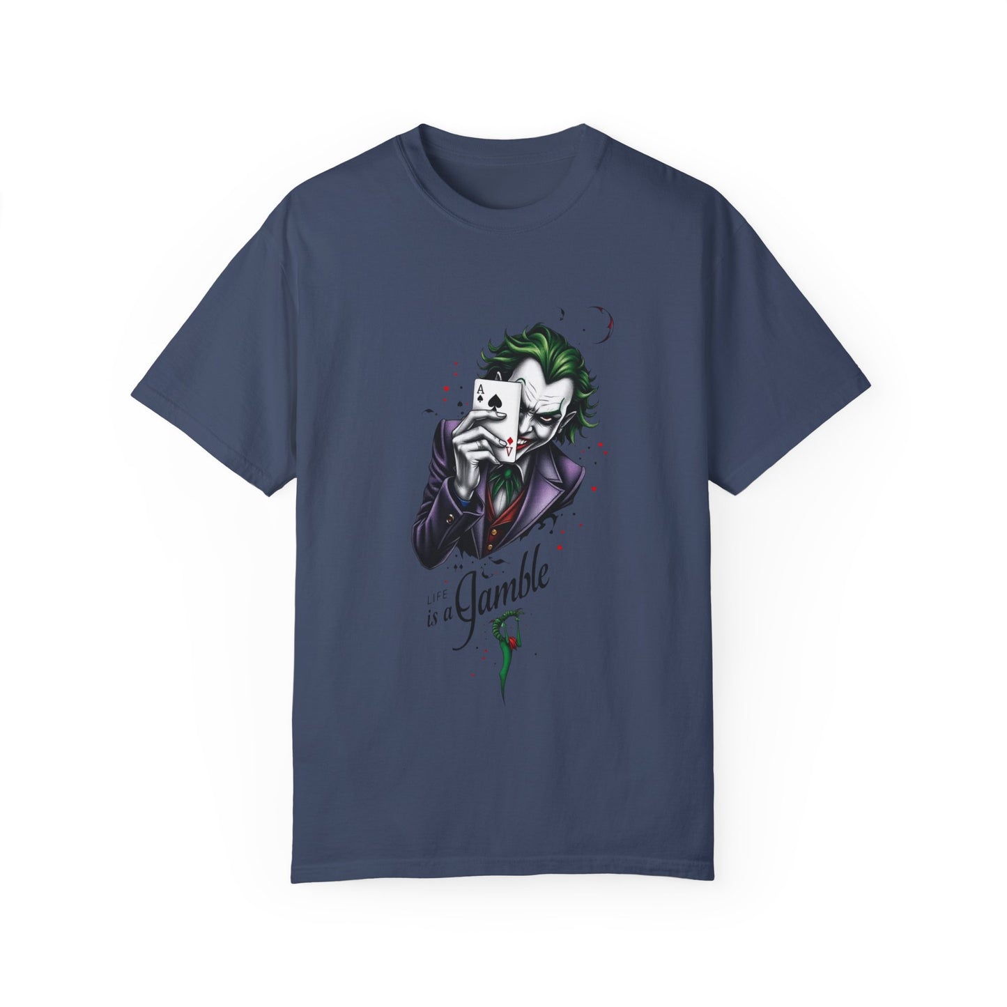 "Joker T-Shirt – Bold Graphic Tee for DC Comics & Supervillain Fans"