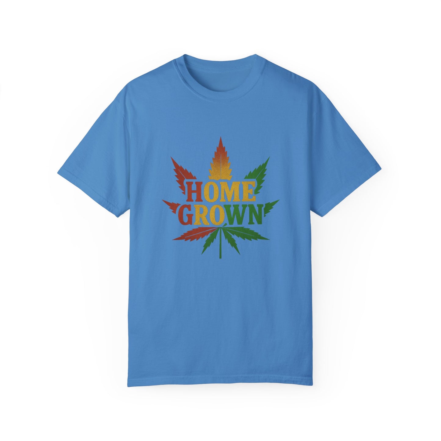 Home Grown Cannabis T-Shirt | Unisex Garment-Dyed Tee for Music Festivals & Relaxed Days
