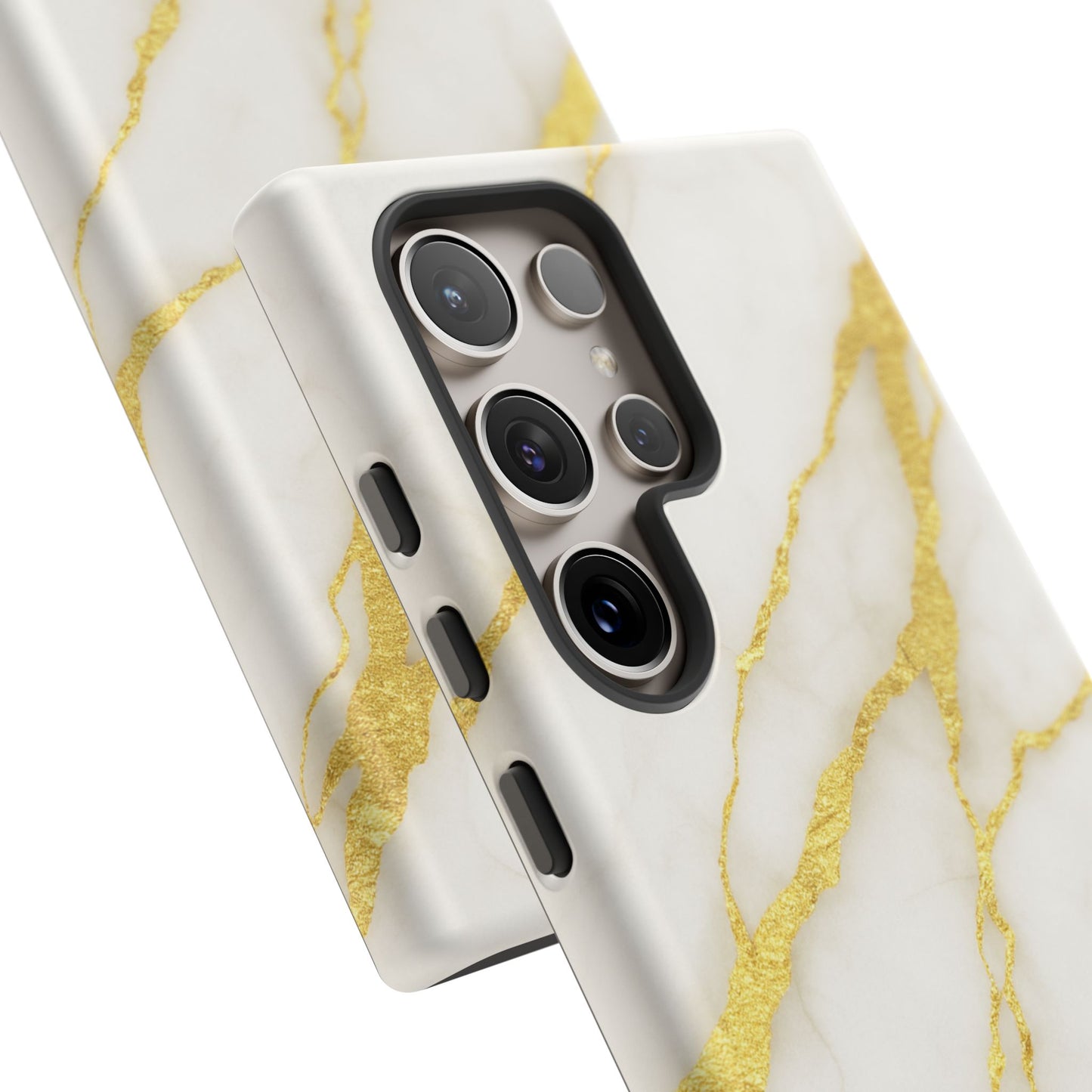 Luxury Marble Phone Case with Gold Accents