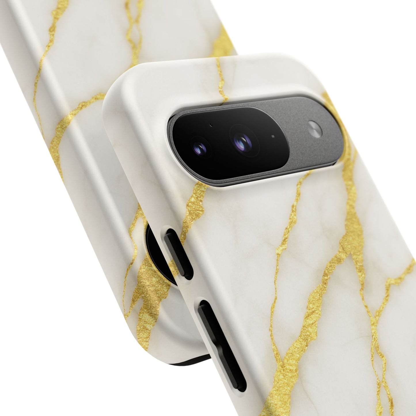 Luxury Marble Phone Case with Gold Accents