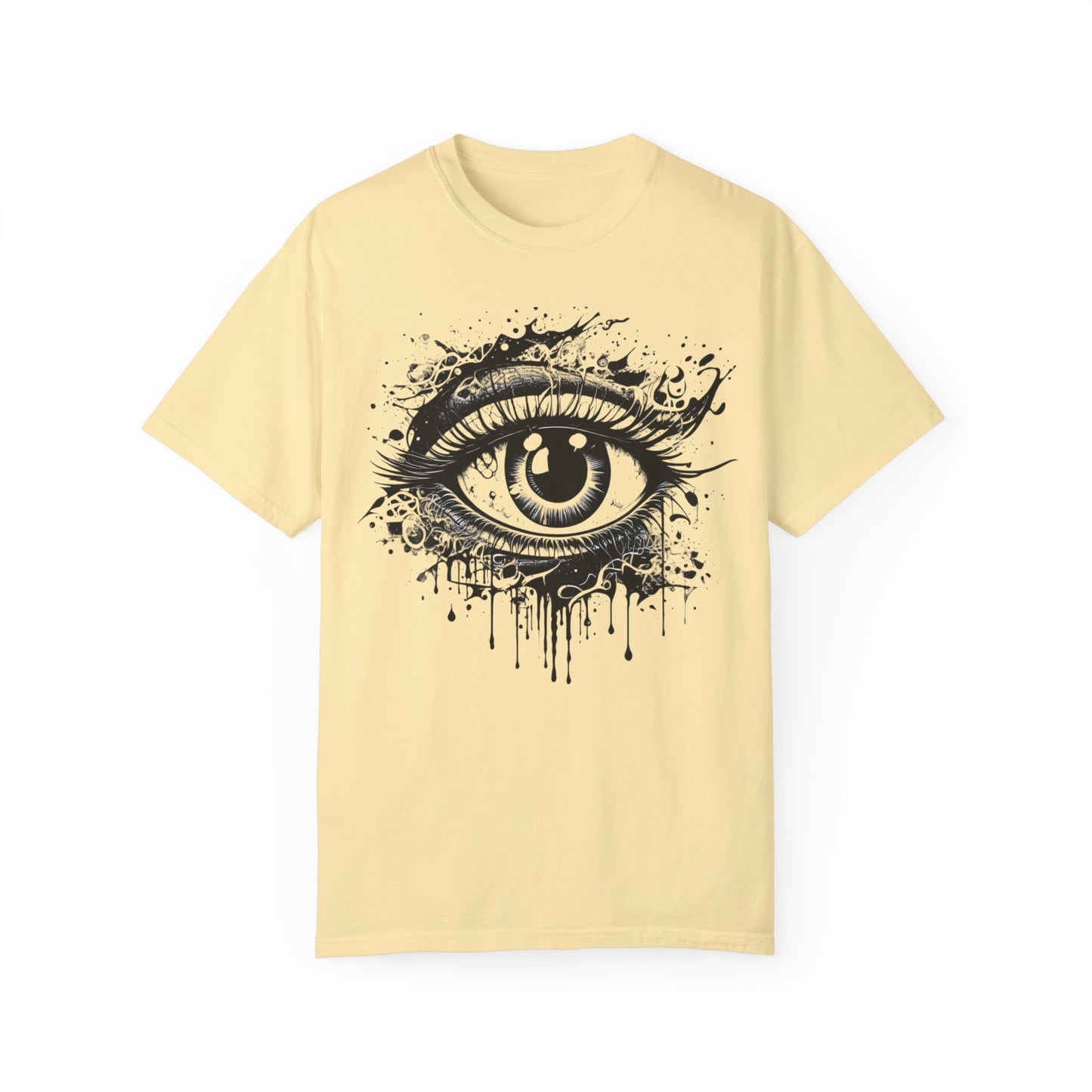 Eye-See-You Unisex Garment-Dyed T-Shirt - Artistic Graphic Tee for Creative Souls-eye