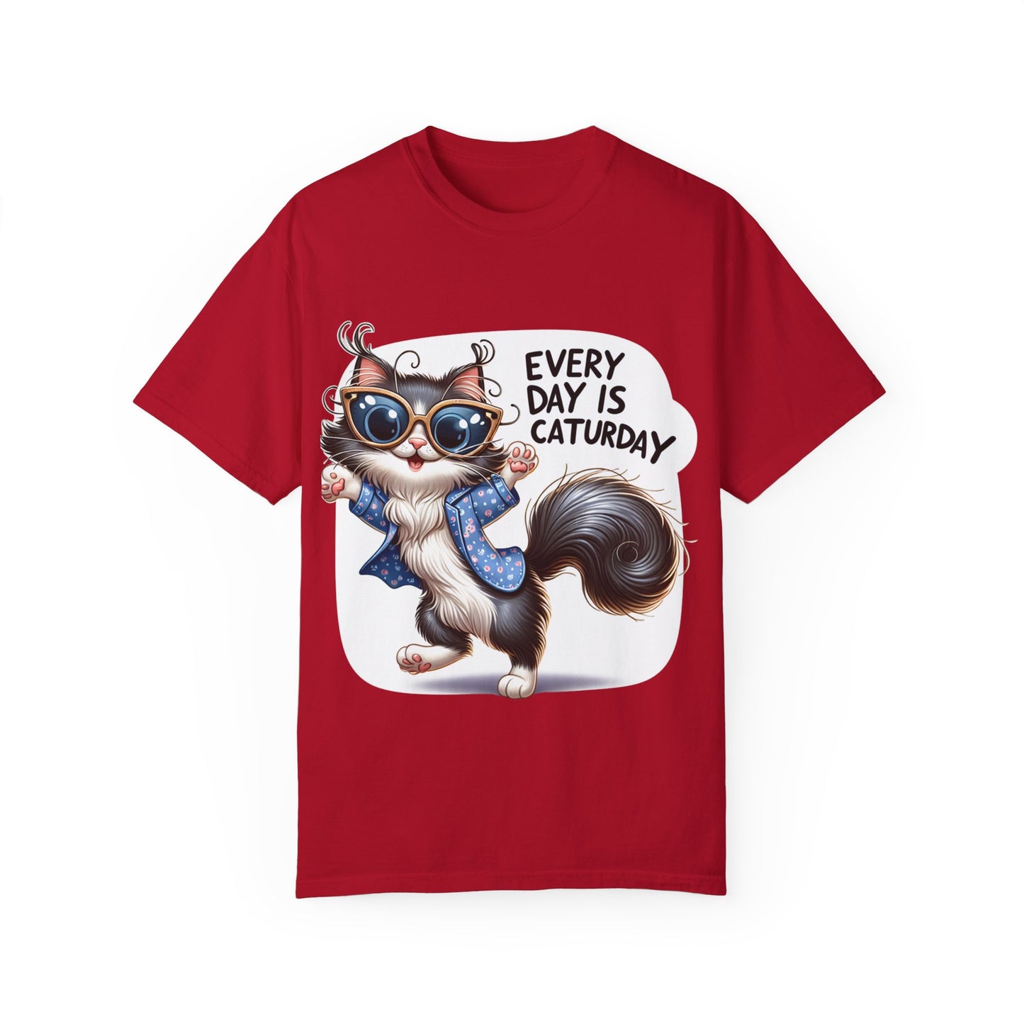 Cute Cat Graphic T-Shirt - 'Every Day is Caturday' Unisex Tee