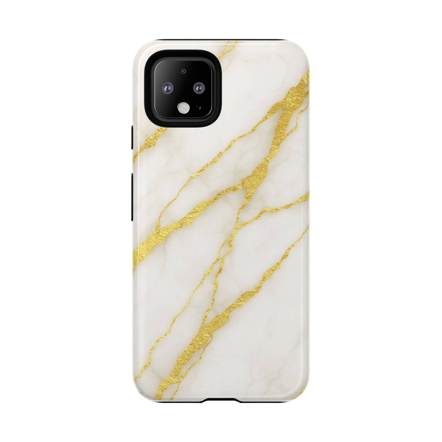 Luxury Marble Phone Case with Gold Accents
