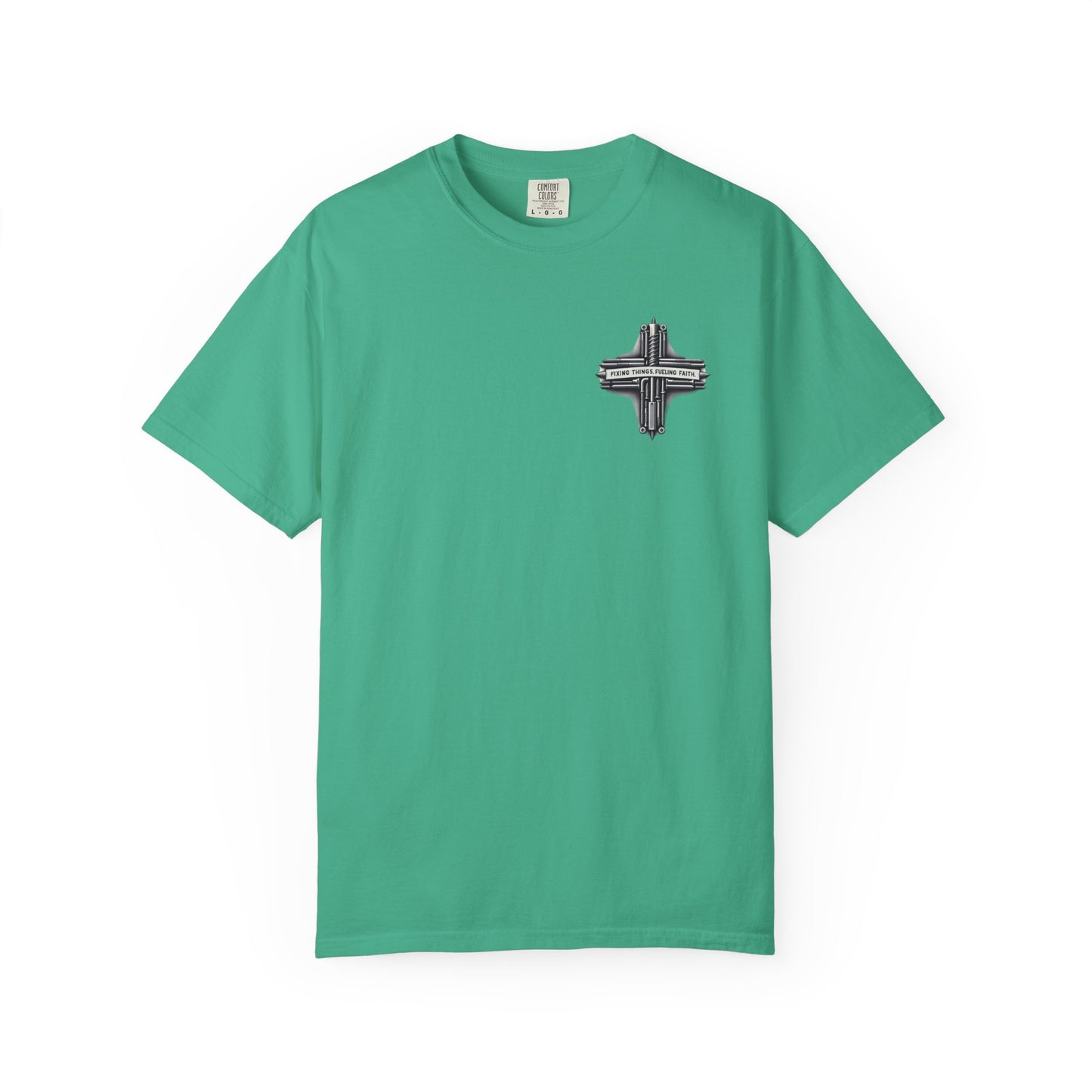 Faith-Inspired Unisex T-Shirt | Fixing Things Fueling Faith | Inspirational Gift for Believers | Casual Wear, Church Events, Everyday Style