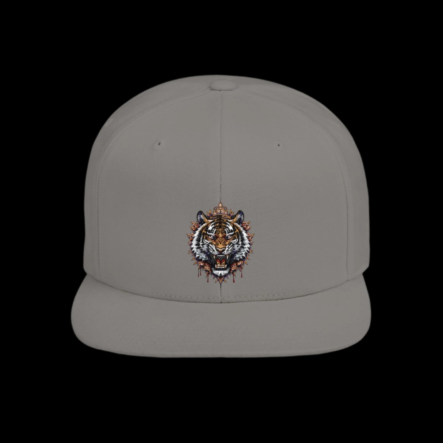 Flat Bill Snapback-Traditional tiger