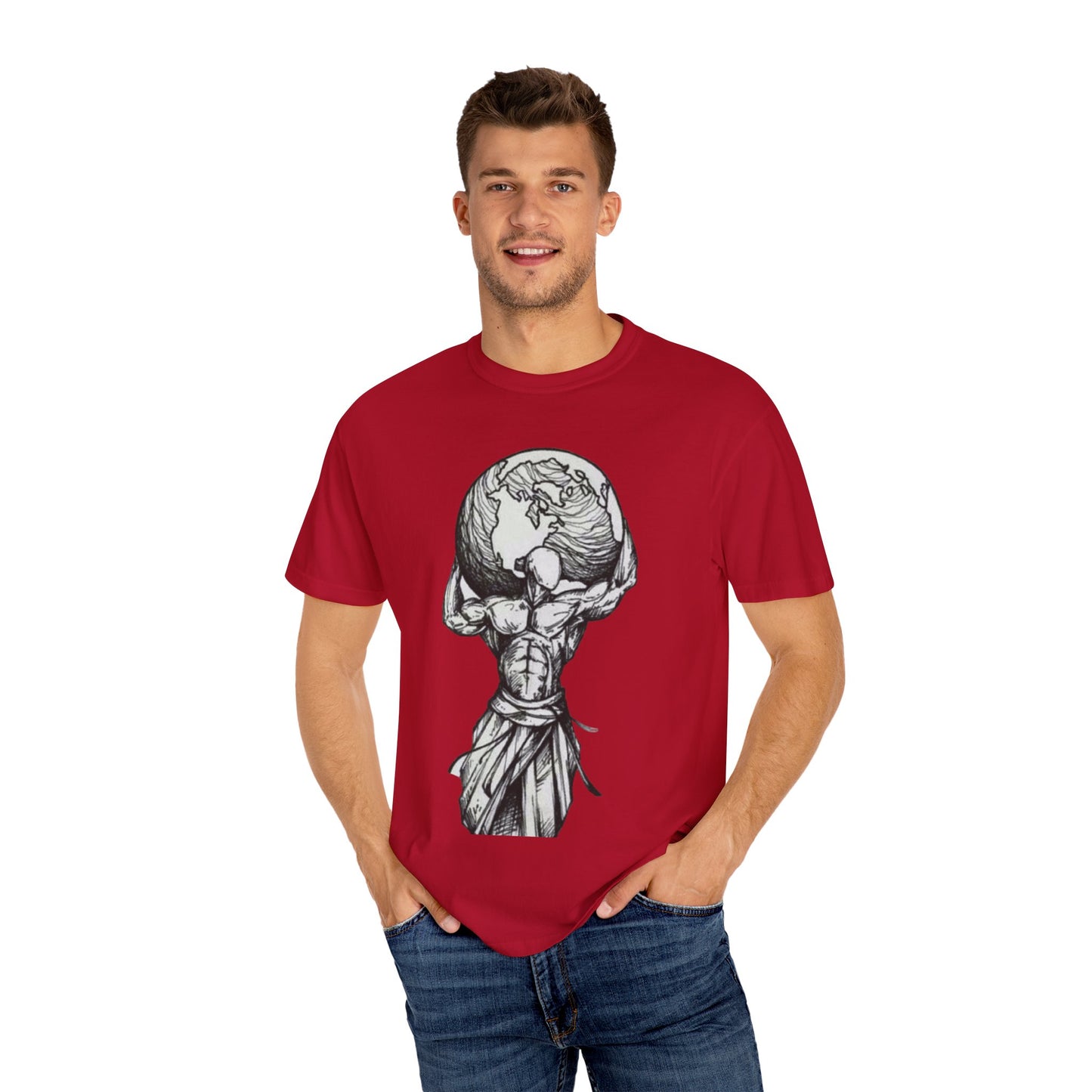 Atlas Earth Graphic Unisex T-Shirt - Comfortable Casual Wear for Nature Lovers