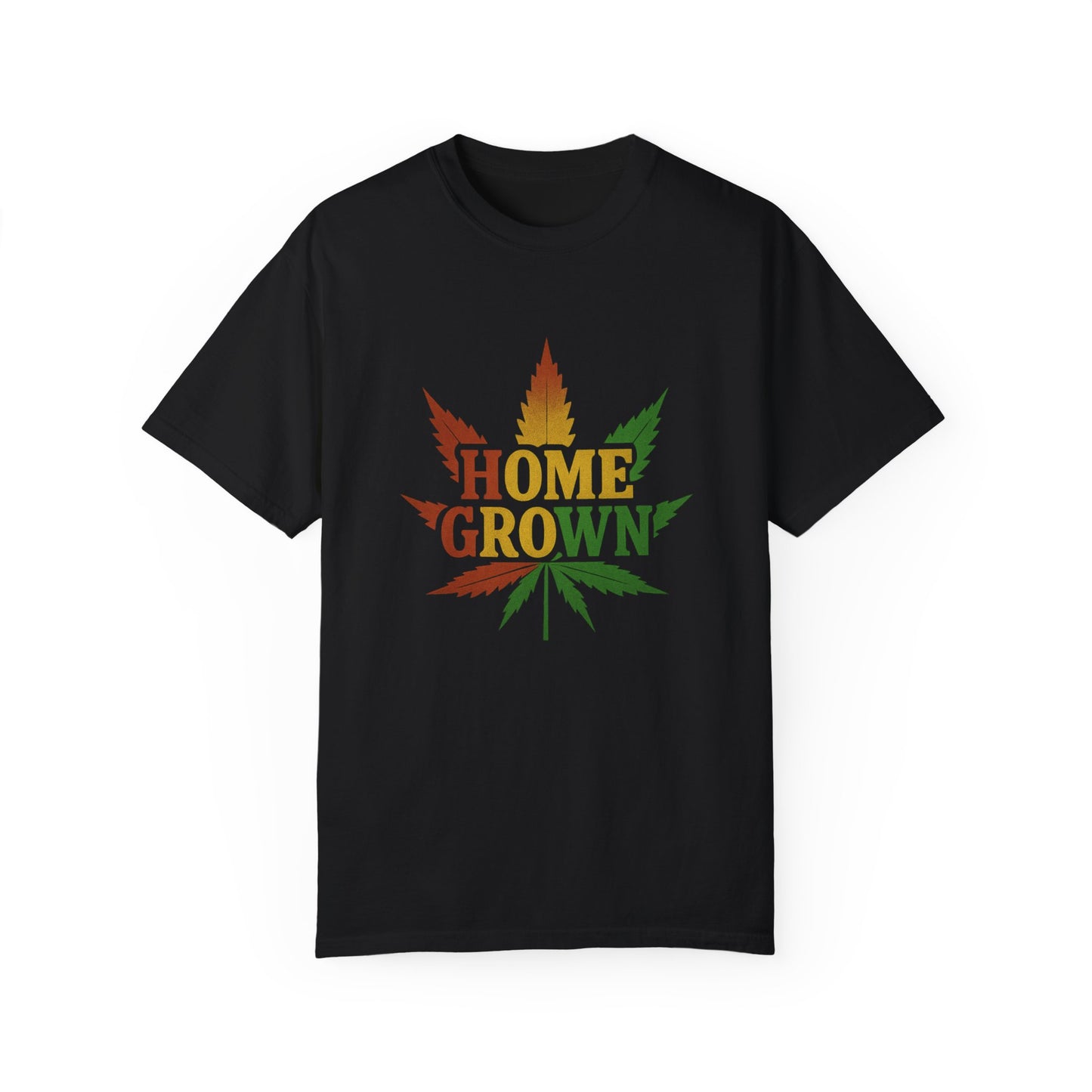 Home Grown Cannabis T-Shirt | Unisex Garment-Dyed Tee for Music Festivals & Relaxed Days