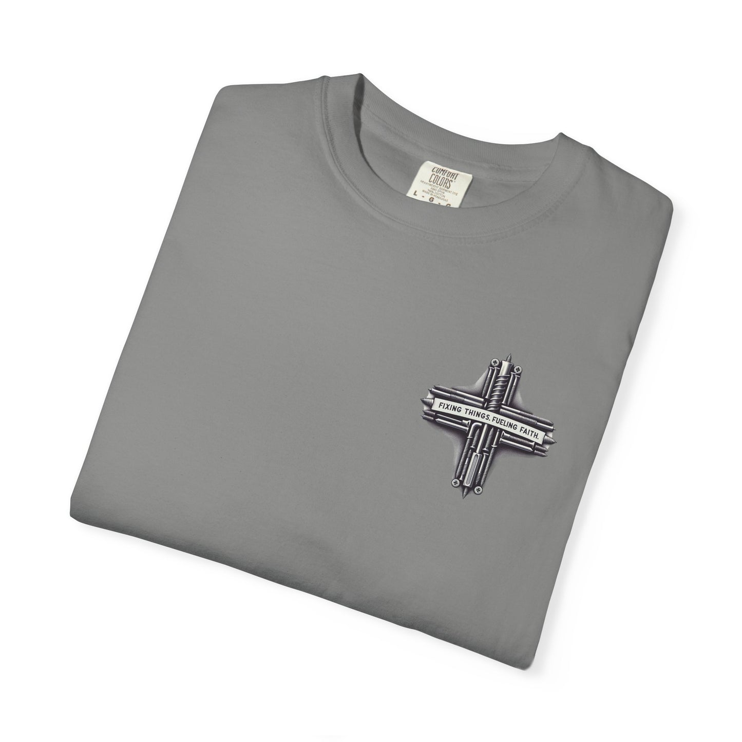 Faith-Inspired Unisex T-Shirt | Fixing Things Fueling Faith | Inspirational Gift for Believers | Casual Wear, Church Events, Everyday Style