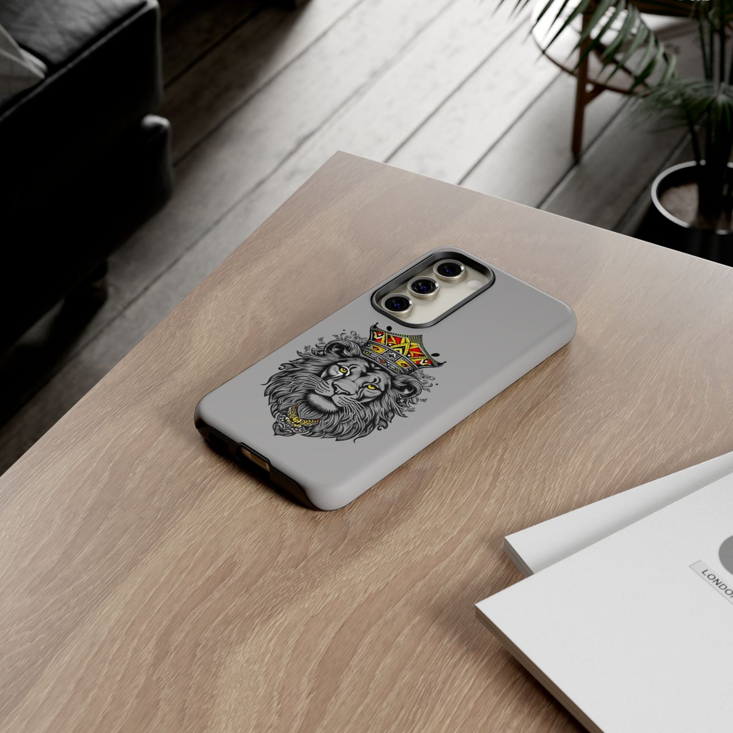 Lion King Phone Case - Tough Cases with Royal Crown Design