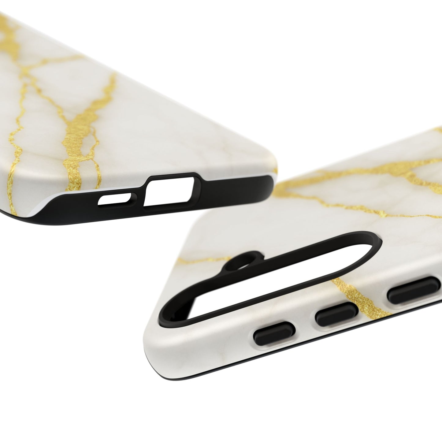Luxury Marble Phone Case with Gold Accents